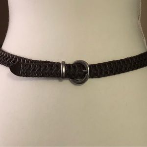 Vintage Brown Women’s Braided Genuine Leather 34” Belt by NY&Co. Medium